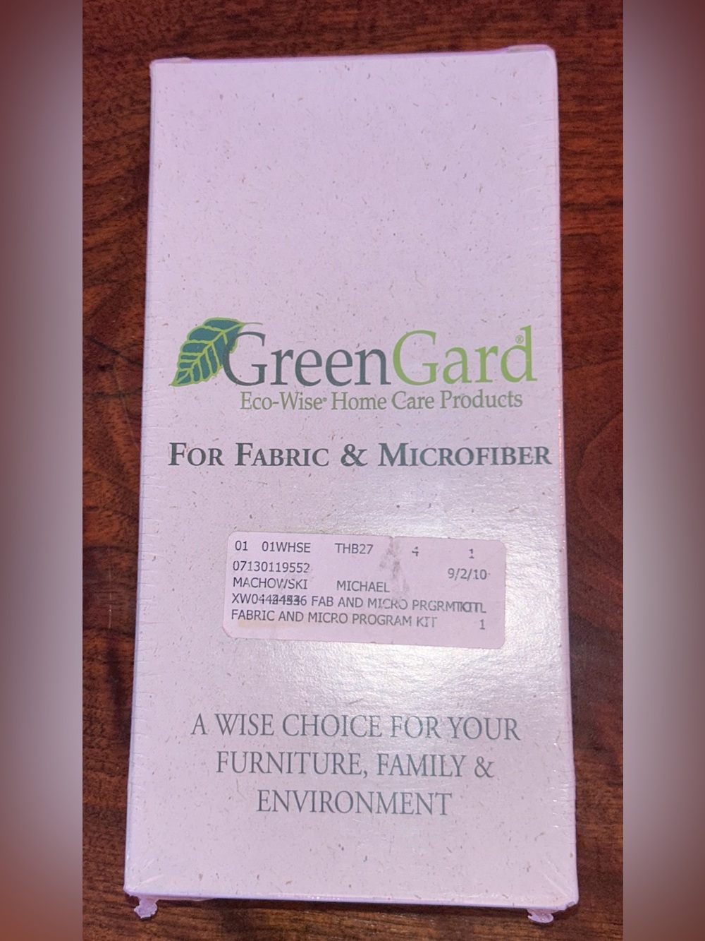 Green Gard Eco-Wise Home Care Furniture Fabric & Microfiber Cleaner New Sealed